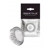 Эластичное эрекционное кольцо с длинными черными «ресничками» - Sextaz - в Евпатории купить с доставкой