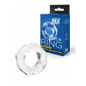 Прозрачное эрекционное кольцо в форме гайки - Sex Expert - в Евпатории купить с доставкой