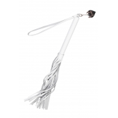 Белая кожаная плеть - 50 см. - Pecado - купить с доставкой в Евпатории