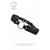 Черный кожаный чокер-ошейник со скруглёнными углами - Pecado - купить с доставкой в Евпатории