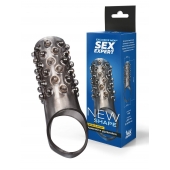 Дымчатая насадка на пенис с выпуклостями - 12 см. - Sex Expert - в Евпатории купить с доставкой