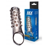 Дымчатая насадка на пенис с выпуклостями - 11 см. - Sex Expert - в Евпатории купить с доставкой