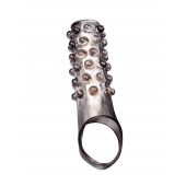 Дымчатая насадка на пенис с выпуклостями - 11 см. - Sex Expert - в Евпатории купить с доставкой