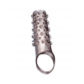 Дымчатая насадка на пенис с шипами и выпуклостями - 12 см. - Sex Expert - в Евпатории купить с доставкой