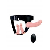 Женский страпон с 3 насадками и вибрацией - Erowoman-Eroman - купить с доставкой в Евпатории