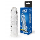 Прозрачная закрытая насадка на пенис - 17 см. - Sex Expert - в Евпатории купить с доставкой