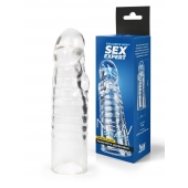 Прозрачная закрытая насадка на член - 15 см. - Sex Expert - в Евпатории купить с доставкой