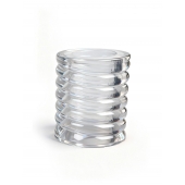 Прозрачная сквозная насадка на пенис с ребрышками - Sex Expert - в Евпатории купить с доставкой