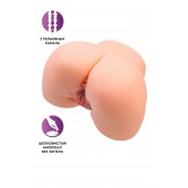 Телесный мастурбатор в форме попки с 2 любовными входами - No Name - в Евпатории купить с доставкой