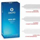 Презервативы OKOTO Mega Mix - 18 шт. - Sitabella - купить с доставкой в Евпатории