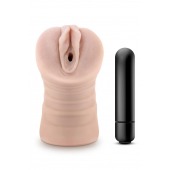 Телесный мастурбатор-вагина Ayumi с вибрацией - Blush Novelties - в Евпатории купить с доставкой