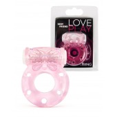 Розовое эрекционное виброкольцо с бабочкой - 1137 - в Евпатории купить с доставкой