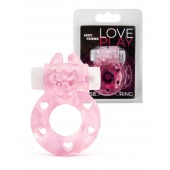 Розовое эрекционное виброкольцо в форме зайчика - 1137 - в Евпатории купить с доставкой