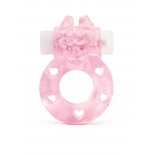 Розовое эрекционное виброкольцо в форме зайчика - 1137 - в Евпатории купить с доставкой