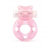 Розовое эрекционное виброкольцо в форме мишки - 1137 - в Евпатории купить с доставкой