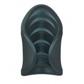 Серый сквозной мастурбатор с вибрацией Manwan Starter - Manwan - в Евпатории купить с доставкой