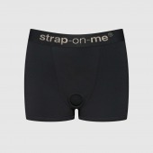 Черные трусики-боксеры для фиксации насадок Strap-on-me Harness Lingerie Allure - size S - Strap-on-me - купить с доставкой в Евпатории