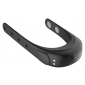 Черное эрекционное виброкольцо на ремешках - Boys of Toys - в Евпатории купить с доставкой