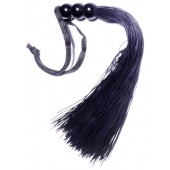 Черная силиконовая плетка - 25,4 см. - Boys of Toys - купить с доставкой в Евпатории