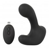 Черная анальная вибропробка с функцией расширения RC Butt Plug with 3 functions - Orion - в Евпатории купить с доставкой