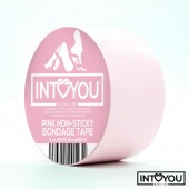 Розовый скотч для фиксации Non-Sticky Bondage Tape - 15 м. - Intoyou - купить с доставкой в Евпатории