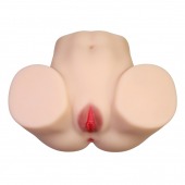 Телесный мастурбатор с 2 любовными отверстиями Olivia - Baile - в Евпатории купить с доставкой