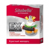 Стимулирующая насадка Sitabella Extender  Красный молодец - Sitabella - купить с доставкой в Евпатории