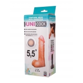 Фаллическая насадка Харнесс UNICOCK 5,5  - 17 см. - LOVETOY (А-Полимер) - купить с доставкой в Евпатории