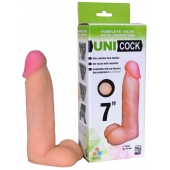 Фаллическая насадка Харнесс UNICOCK 7  - 19 см. - LOVETOY (А-Полимер) - купить с доставкой в Евпатории