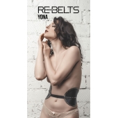 Пояс с клёпками Yona Black - Rebelts - купить с доставкой в Евпатории