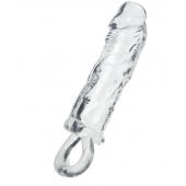 Прозрачная насадка с петлёй для фиксации - 14 см. - ToyFa - в Евпатории купить с доставкой