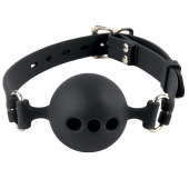 Силиконовый кляп-шар с отверстиями для дыхания Silicone Breathable Ball Gag Small - Pipedream - купить с доставкой в Евпатории