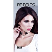 Чёрный чокер-кляп Iman Black - Rebelts - купить с доставкой в Евпатории
