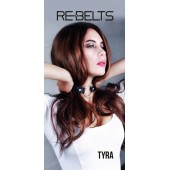 Чёрный кожаный чокер-кляп Tyra Black - Rebelts - купить с доставкой в Евпатории