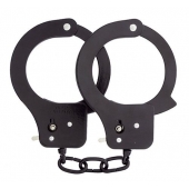 Чёрные наручники из листового металла BONDX METAL CUFFS BLACK - Dream Toys - купить с доставкой в Евпатории