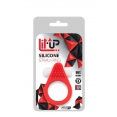 Красное эрекционное кольцо LIT-UP SILICONE STIMU RING 1 RED - Dream Toys - в Евпатории купить с доставкой