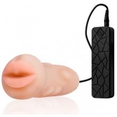 Мастурбатор-ротик с вибрацией REALSTUFF VIBRATING MASTURBATOR MOUTH - Dream Toys - в Евпатории купить с доставкой
