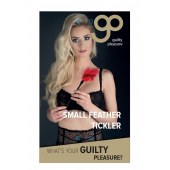 Пластиковая метелочка с красными пёрышками Small Feather Tickler - 32 см. - Blush Novelties - купить с доставкой в Евпатории