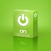 Цветные ароматизированные презервативы ON) Fruit   Color - 3 шт. - ON) - купить с доставкой в Евпатории