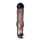 Закрытая фаллическая насадка на пенис с кольцом для фиксации  вибропулей - ToyFa - в Евпатории купить с доставкой