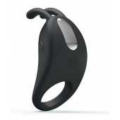 Чёрное эрекционное кольцо с вибрацией Rabbit Vibrator - Baile - в Евпатории купить с доставкой