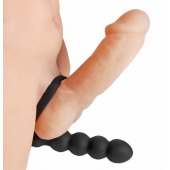 Насадка для двойного проникновения Double Fun Cock Ring with Double Penetration Vibe - XR Brands - в Евпатории купить с доставкой