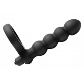 Насадка для двойного проникновения Double Fun Cock Ring with Double Penetration Vibe - XR Brands - в Евпатории купить с доставкой