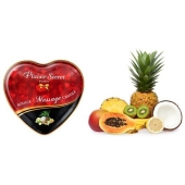 Массажная свеча с ароматом экзотических фруктов Bougie Massage Candle - 35 мл. - Plaisir Secret - купить с доставкой в Евпатории