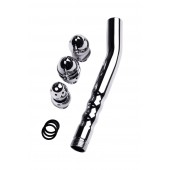 Металлический анальный душ с тремя насадками - ToyFa - купить с доставкой в Евпатории