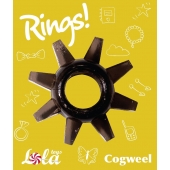 Чёрное эрекционное кольцо Rings Cogweel - Lola Games - в Евпатории купить с доставкой