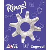 Прозрачное эрекционное кольцо Rings Cogweel - Lola Games - в Евпатории купить с доставкой