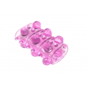 Розовая насадка на пенис Rings Armour - Lola Games - в Евпатории купить с доставкой