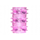 Розовая насадка на пенис Rings Armour - Lola Games - в Евпатории купить с доставкой