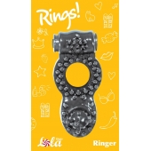 Чёрное эрекционное кольцо Rings Ringer - Lola Games - в Евпатории купить с доставкой